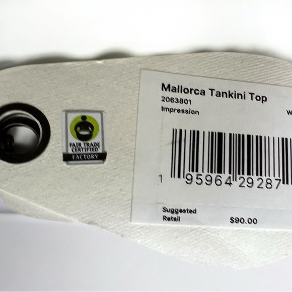 🌻NEW w.tags prAna Mallorca Impressions Tankini + Black Upswell Bottoms Set XS - Picture 15 of 16